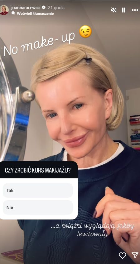 Joanna Racewicz bez makijażu