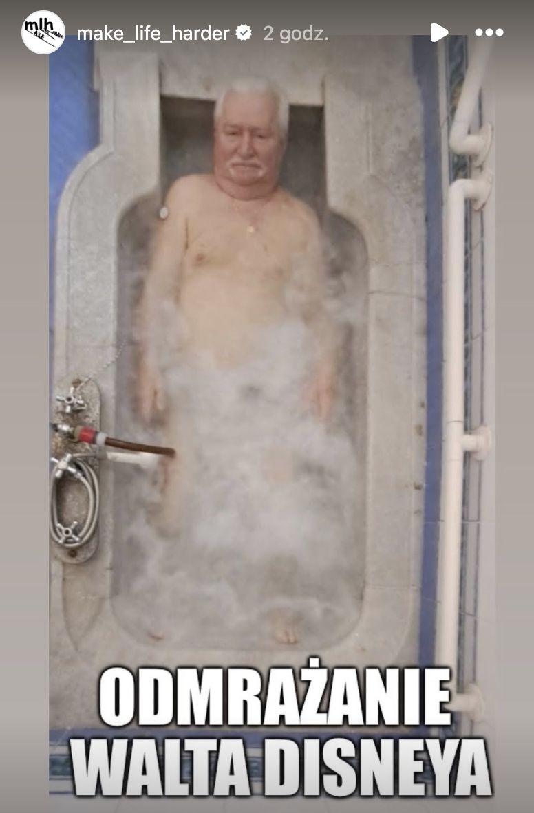 Mem z Lechem Wałęsą