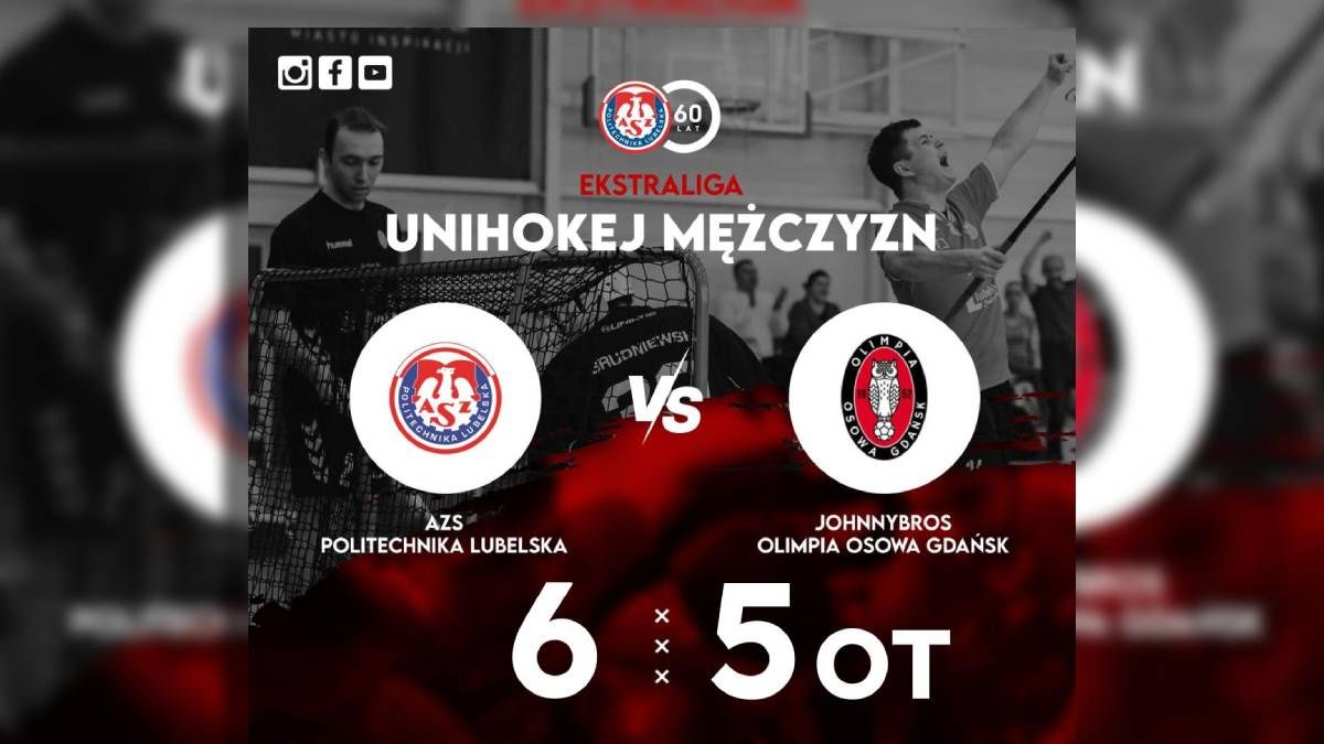 grafika wynik meczu w unihokeja mężczyzn