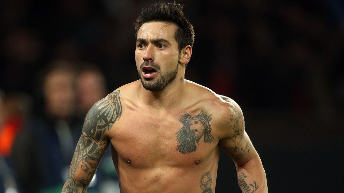 Ezequiel Lavezzi podczas meczu