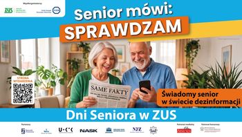 Senior mówi: SPRAWDZAM! Dni Seniora w ZUS