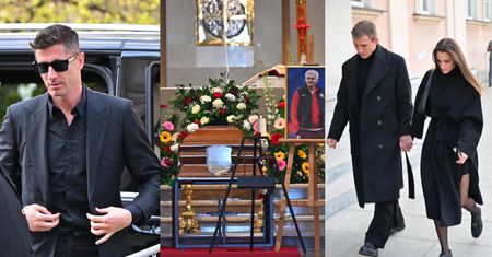 Pogrzeb Jacka Magiery. Znani przyjaciele żegnają trenera: Robert Lewandowski, Jakub i Paulina Rzeźniczakowie i inni (ZDJĘCIA)