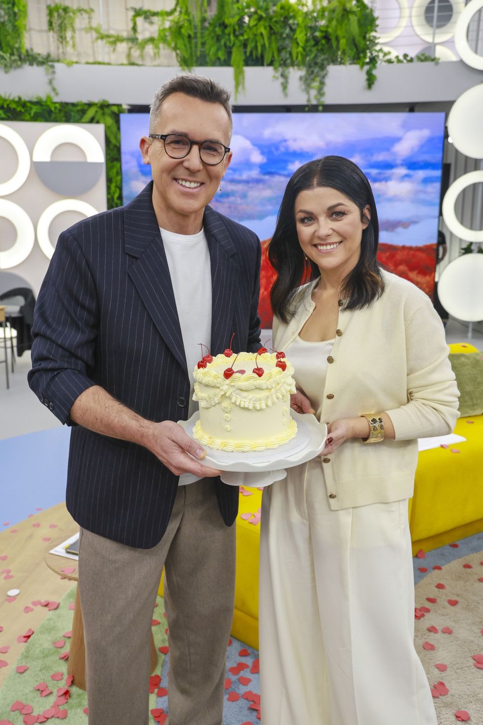 Maciej Kurzajewski Katarzyna Cichopek z tortem