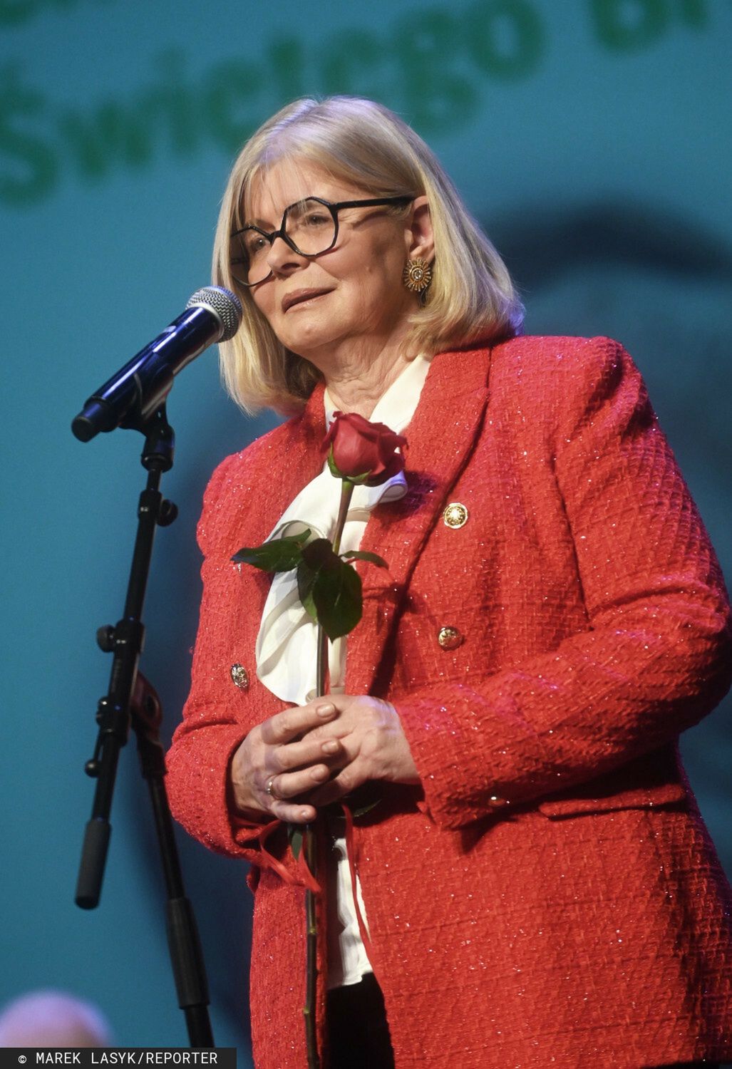 Mama Anny Lewandowskiej odebrała jej medal 