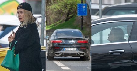 Grażyna Szapołowska buszuje po mieście i jeździ buspasem swoim mercedesem za ponad 200 TYSIĘCY ZŁOTYCH (ZDJĘCIA)
