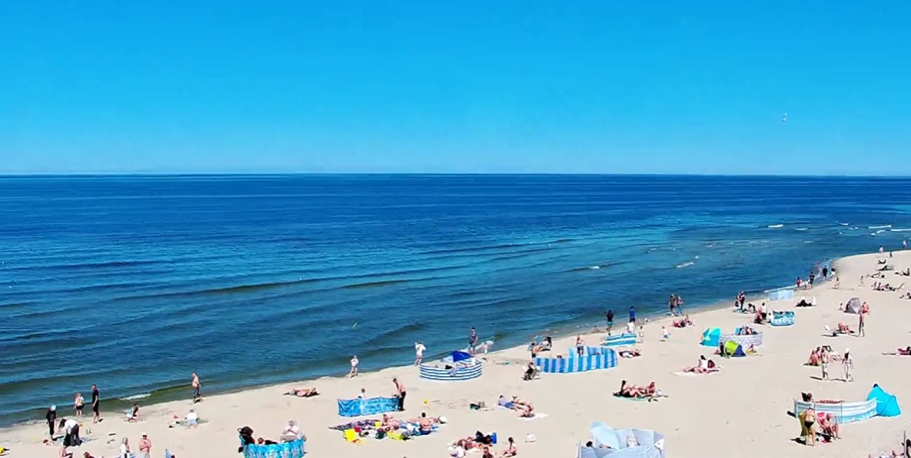 Ujęcia z plaży w Krynicy Morskiej
