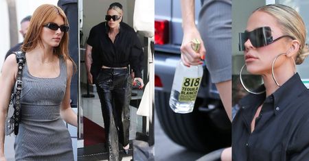 "Odstrzelona" Khloe Kardashian i uzbrojona w tequilę Kendall Jenner zmierzają na plan nowego show (ZDJĘCIA)