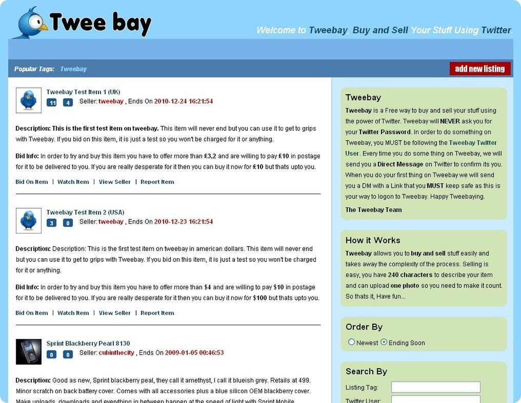 eBay + Twitter = Tweebay? 2