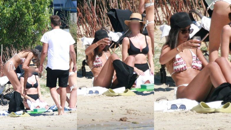 Klaudia El Dursi na plaży w Chałupach