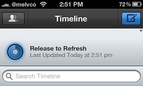 Dlaczego Apple nie wprowadzi w systemie iOS funkcji "pull to refresh"?