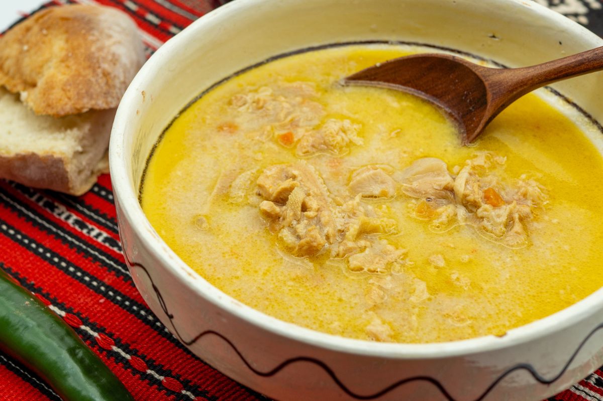 Ciorba - a Romanian soup similar to tripe soup