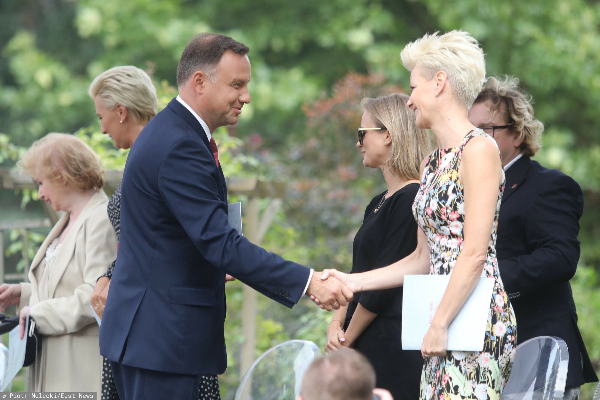 Małgorzata Kożuchowska  i Andrzej Duda