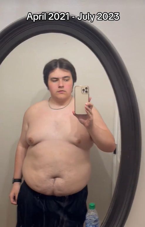 Tiktoker w ciągu dwóch lat schudł 60kg!