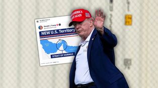 Trump publikuje mapę. "Nowe terytorium USA"