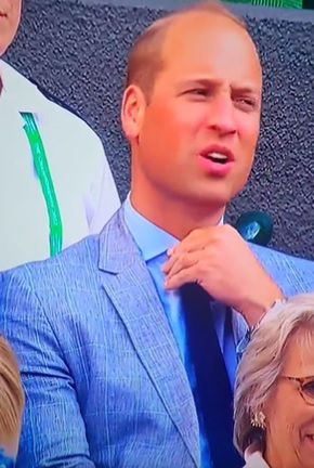 książę William przeklina na Wimbledonie