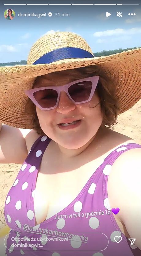 Dominika Gwit na plaży
