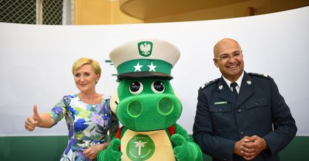 Agata Duda uczyła dzieci o bezpieczeństwie na drodze
