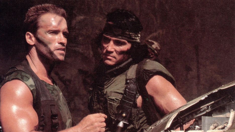 Arnold Schwarzenegger i Sonny Landham