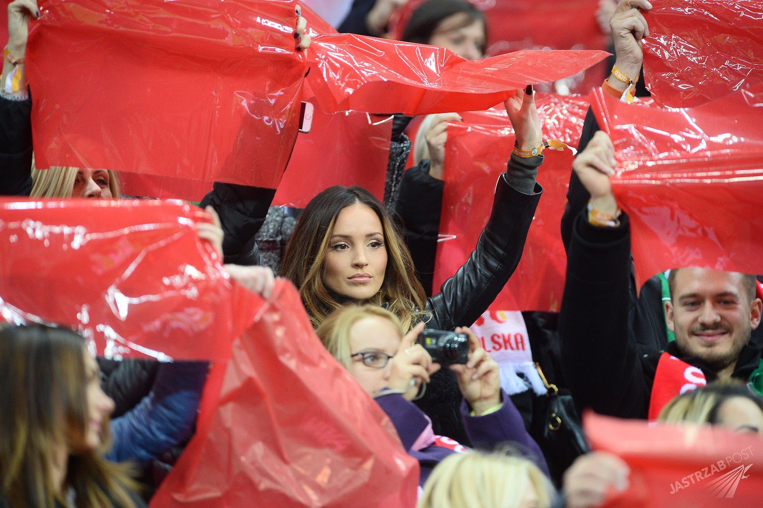 Marina Łuczenko na meczu Polska - Irlandia