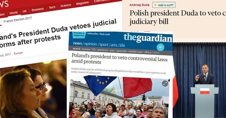 Brytyjskie media zaskoczone decyzją prezydenta Dudy