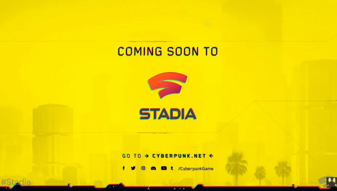 Google Stadia: Cyberpunk 2077 jedną z gier nowej platformy