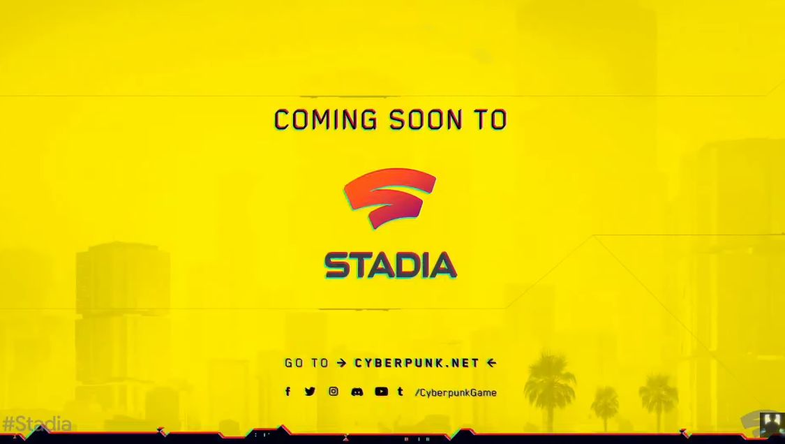 Google Stadia: Cyberpunk 2077 jedną z gier nowej platformy