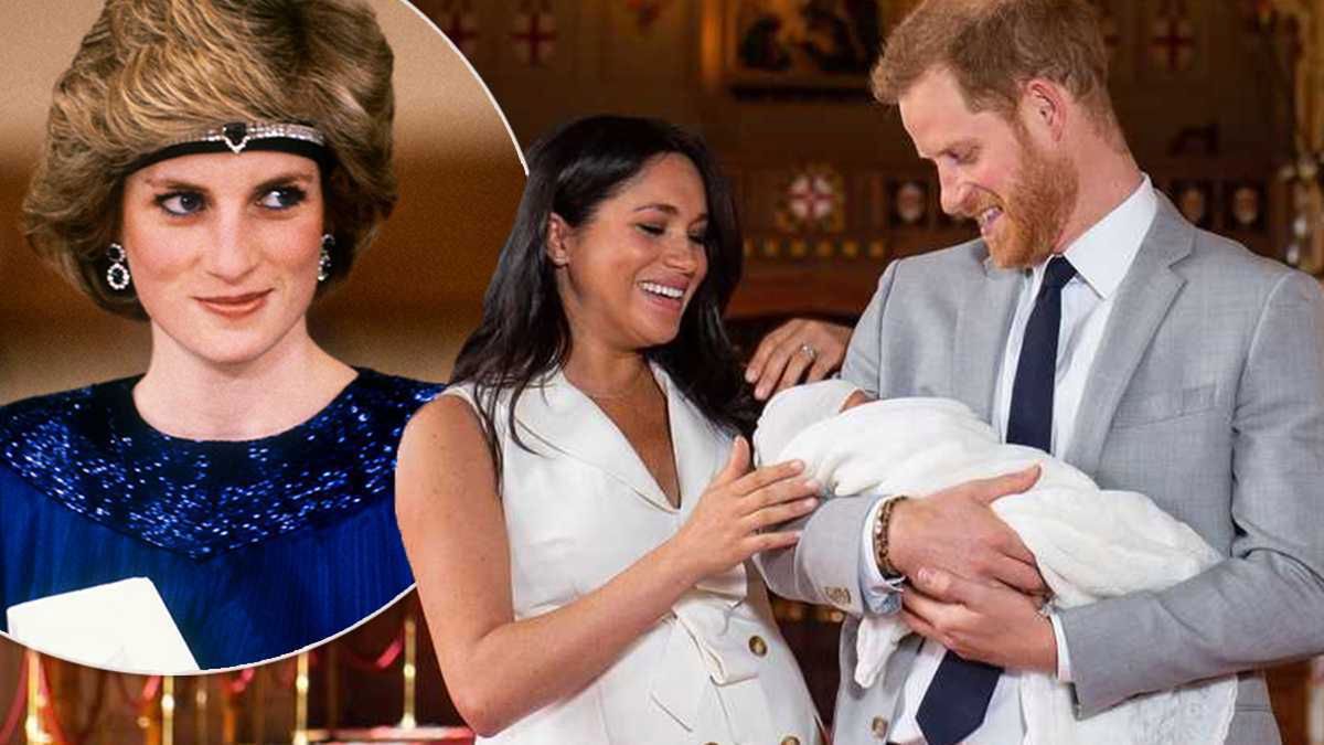 Meghan Markle książę Harry księżna Diana i Archie Harrison