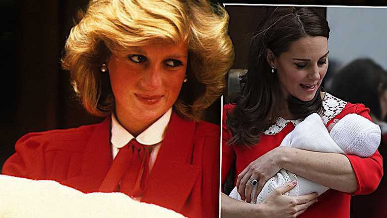 Księżna Diana i księżna Kate w takiej samej sukience