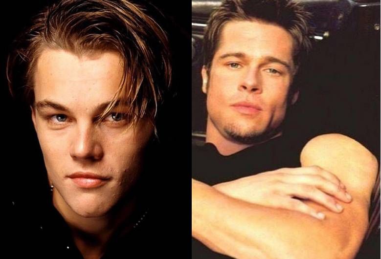 Brad Pitt i Leonardo DiCaprio w dzieciństwie wyglądali ... Nie poznacie ich!