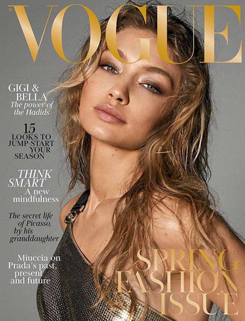 Gigi Hadid na okładce VOGUE