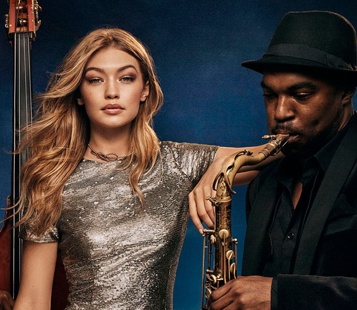 Gigi Hadid w świątecznej kampanii Tommy Hilfiger