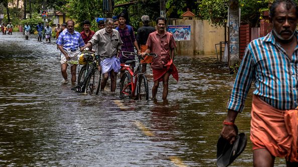 14 dzielnic Kerali zostało zalanych