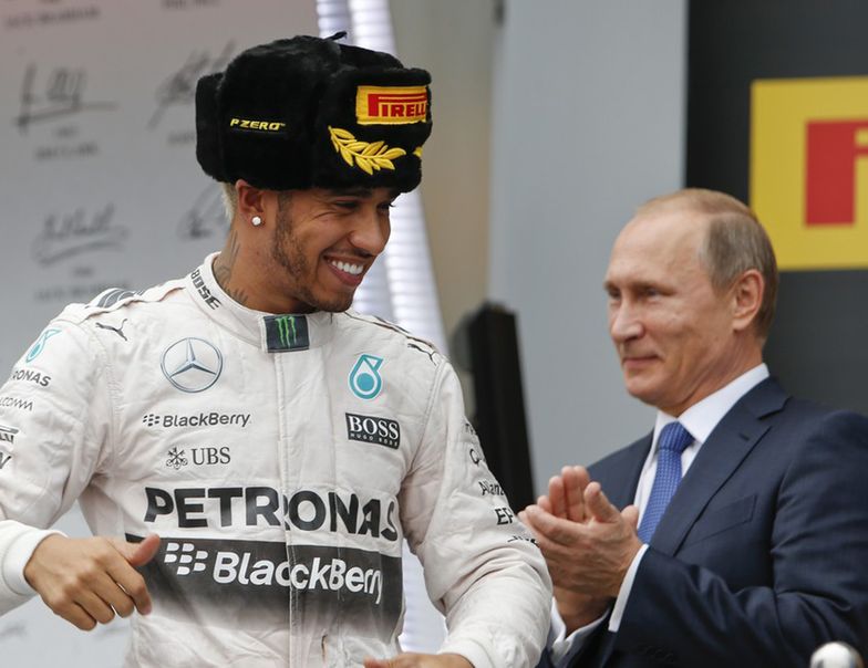Lewis Hamilton oblał Putina szampanem. I przeżył