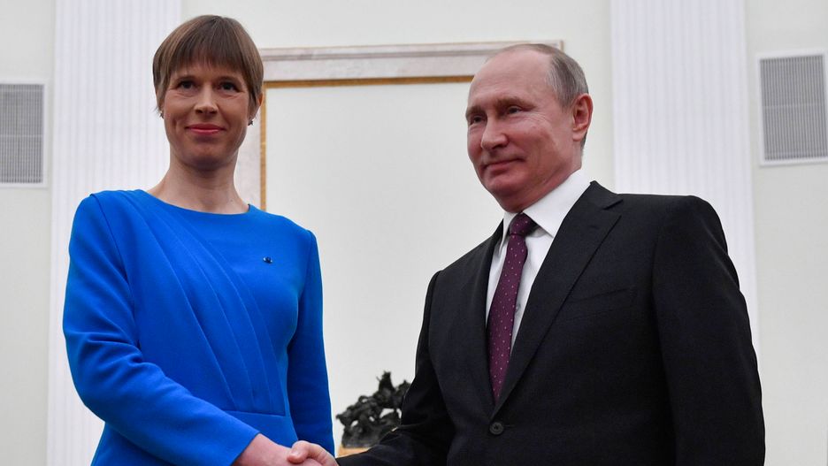 Kersti Kaljulaid i Władimir Putin