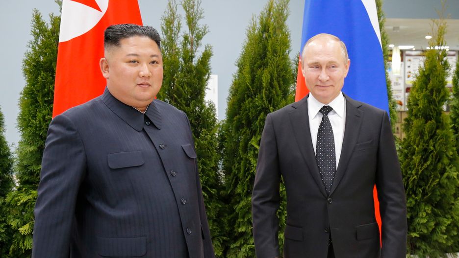 Kim Dzong Un i Władimir Putin