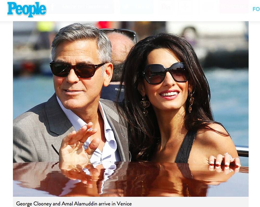 George Clooney, Amal Alammudin
Fotografia: screen z People.com