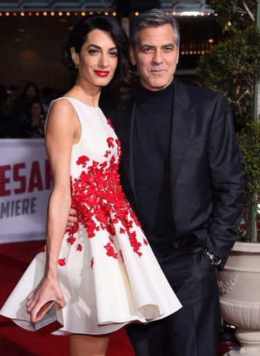 George i Amal Clooney, premiera "Ave, Cezar!" (fot. ONS)