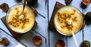 Pudding z tapioki na mleku kokosowym z marakują