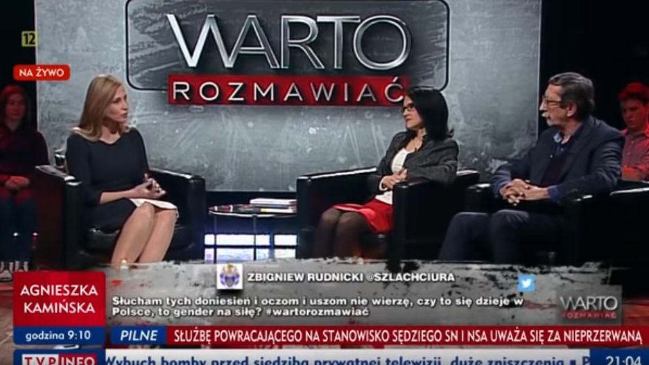 Program wyemitowano w poniedziałek wieczorem