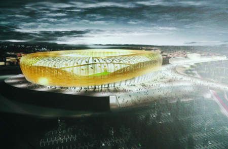 Stadion Baltic Arena stanie na dawnym osiedlu