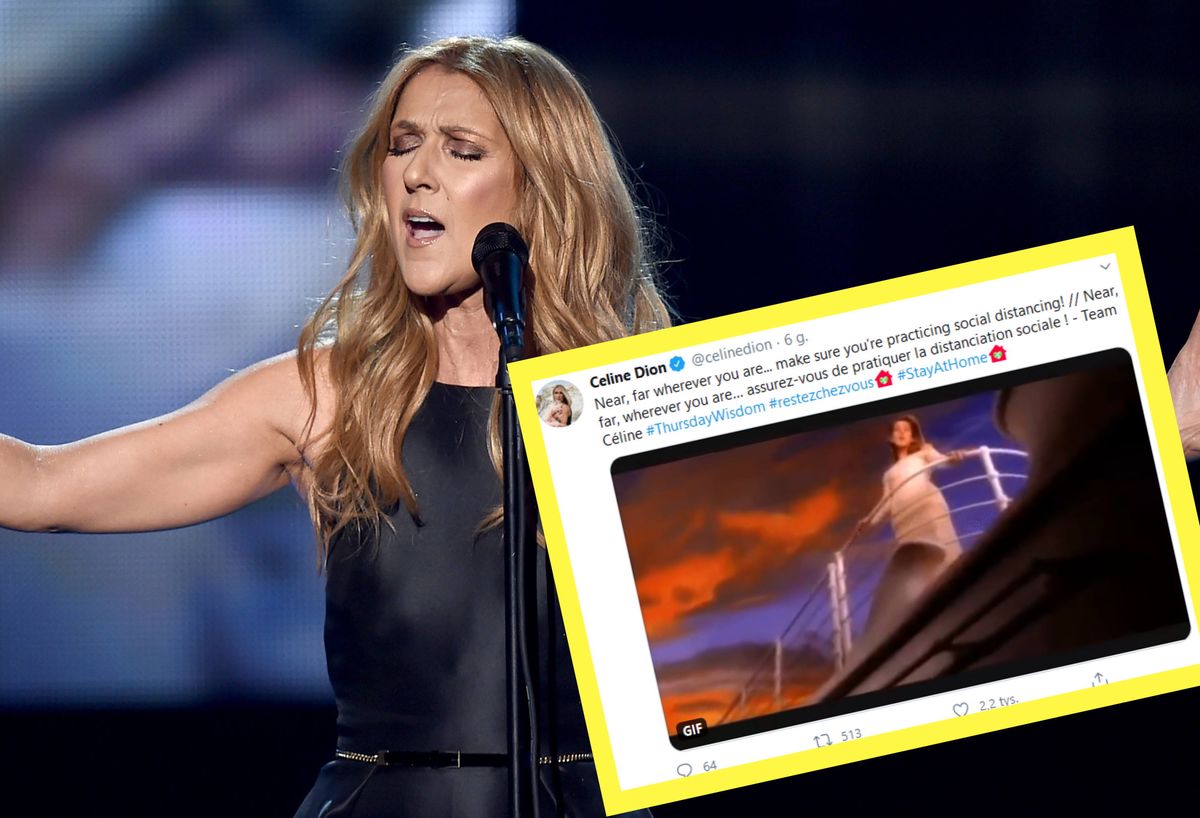 Koronawirus na świecie. Celine Dion przerobiła swój największy hit. Do walki z pandemią