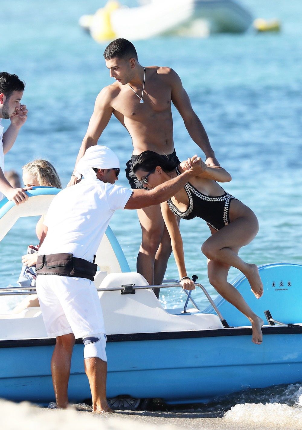 Kourtney Kardashian i Younes Bendjima w Saint Tropez