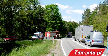 Kolejny wypadek. Zablokowana krajowa 10