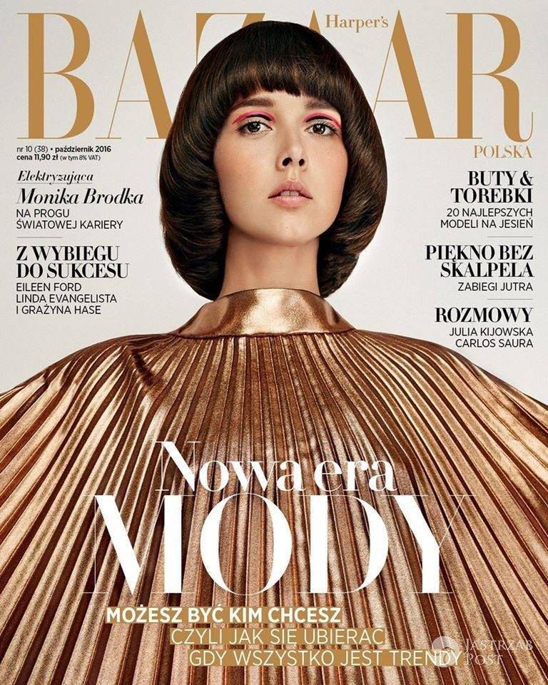 Monika Brodka na okładce "Harper`s Bazaar"