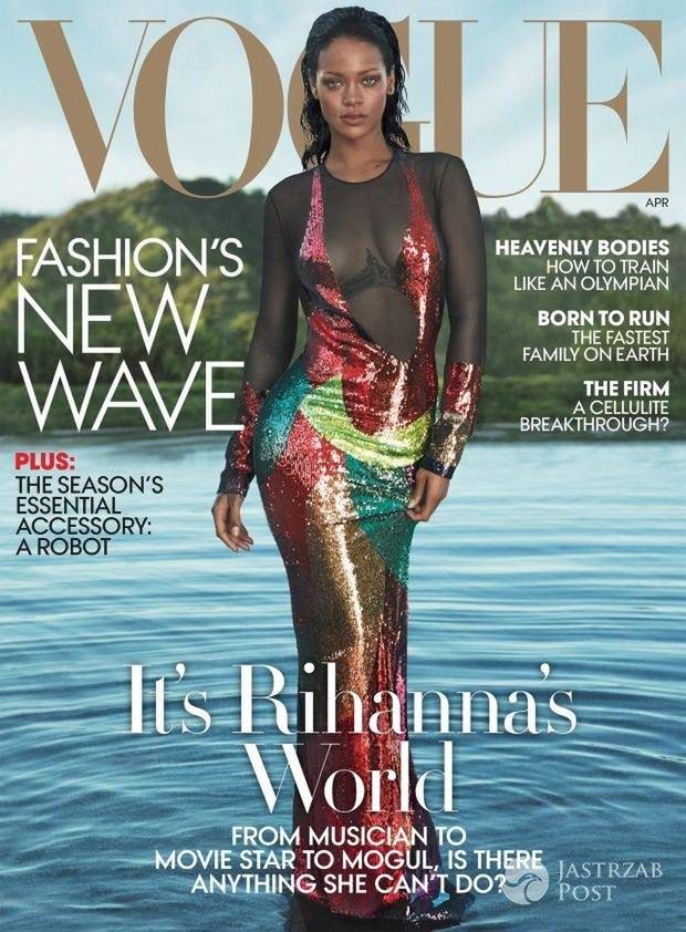 Rihanna, amerykański Vogue (kwiecień 2016)