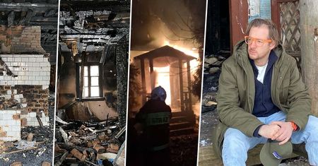 Zdjęcia jak z horroru. Syn Magdy Gessler pokazał zgliszcza po pożarze. Z jego pięknej willi została ruina