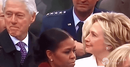 Co robił Bill Clinton kiedy myślał, że nikt nie patrzy? Mina jego żony Hillary mówi więcej niż tysiąc słów [Wideo]