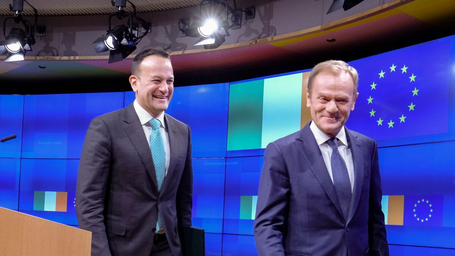 Donald Tusk i premier Irlandii Leo Varadkar