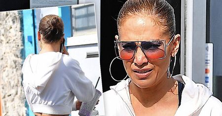 J.Lo pokazała swoje słynne pośladki w pełnej krasie! Obcisłe leginsy nie zostawiły nic dla wyobraźni