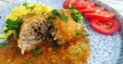 Roladka z mięsa mielonego z ryżem curry
